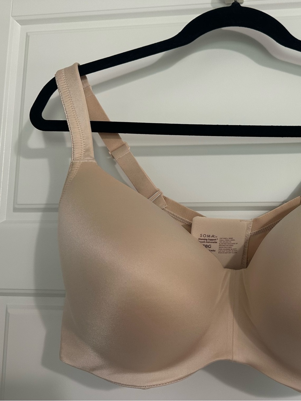 Soma 38G Stunning Support Smooth Balconette Bra - Pale Sand - Smooth Molded Cups